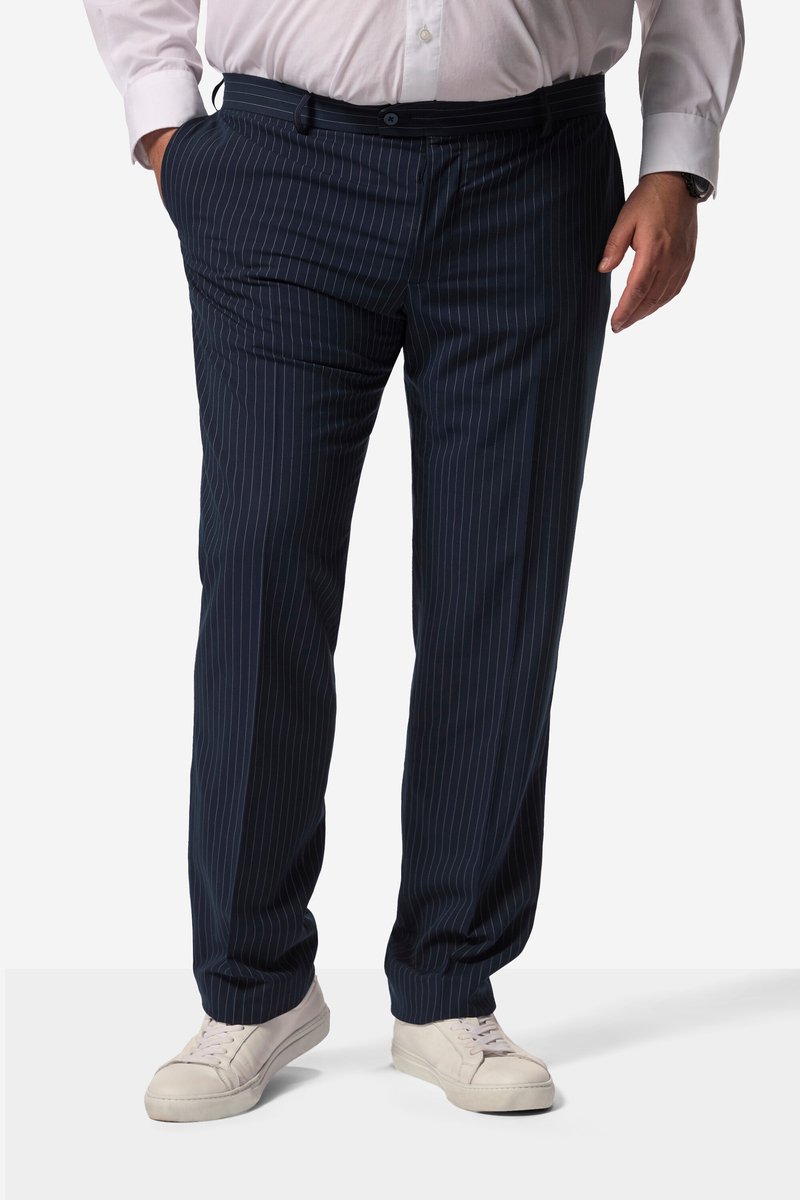 Men Plus - Heren - Zakelijke broek mix & match Marbella Buik-Fit - Navy blauw - Maat 58