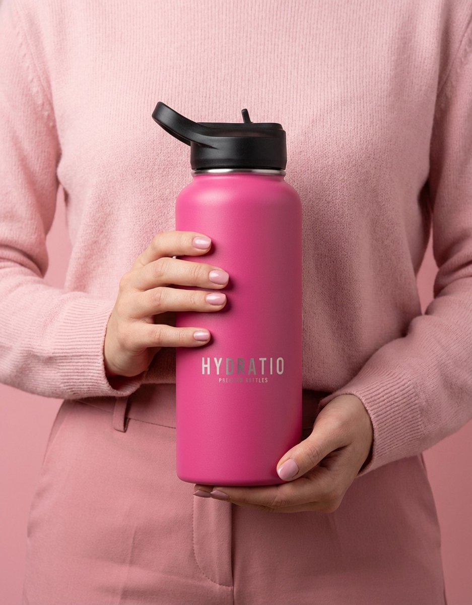 Hydratio Essence Thermosfles 1 Liter Roze thumbnail 5