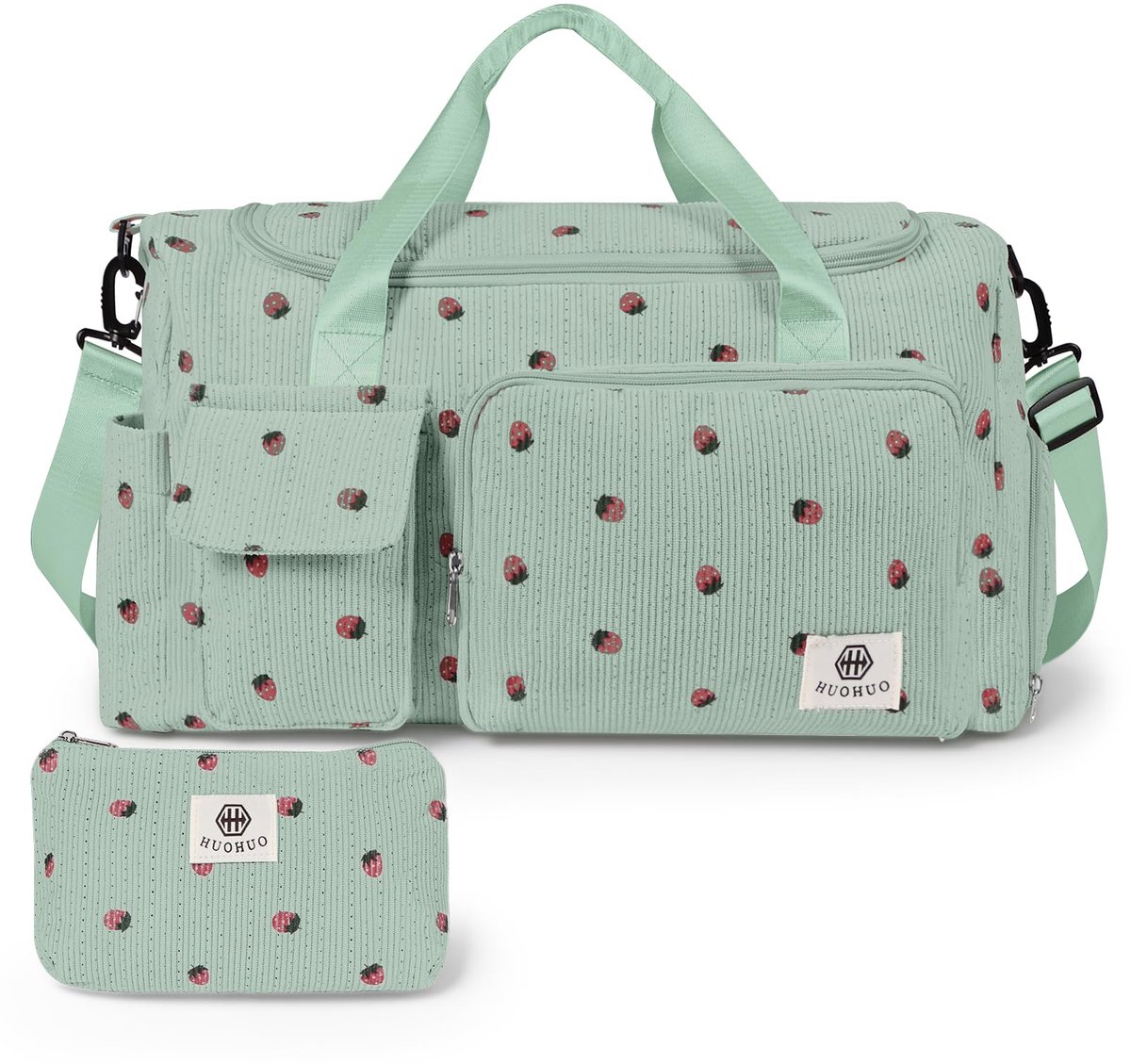 SnelShoppen - Adiwo Sporttas voor Kinderen, Groene Reis- en Sporttas voor Meisjes en Dames, Klassiek Ontwerp, Ideaal voor Sport, School, Vakantie