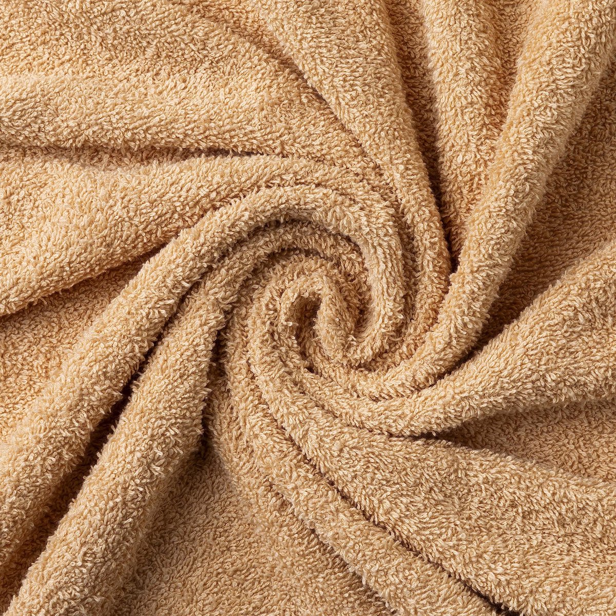SnelShoppen - Handdoeken 100% Katoen, Extra Zacht en Zeer Absorberend, Sneldrogend, Beige, 70 x 140 cm, 2 Stuks voor Thuis, Bad, Keuken en Sport