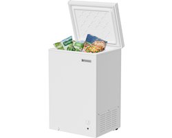 KitchenBrothers Vrieskist - 99L - Diepvrieskist - Tot -15 Graden Omgevingstemperatuur - Vrijstaande Vriezer - Incl. Mand - Wit
