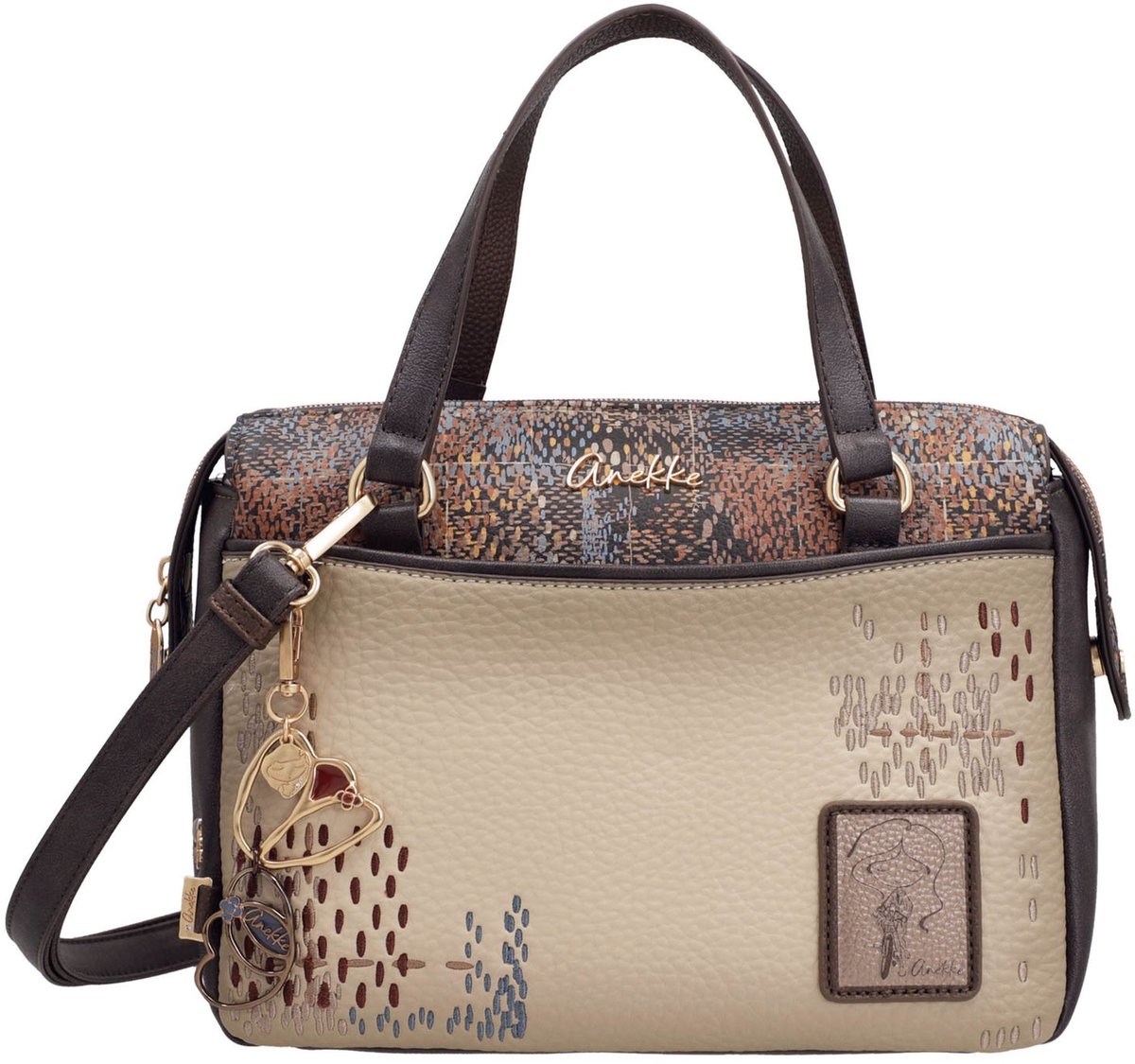 Anekke handtas schoudertas Blossom Bowling Bag Multicolor veelkleurig