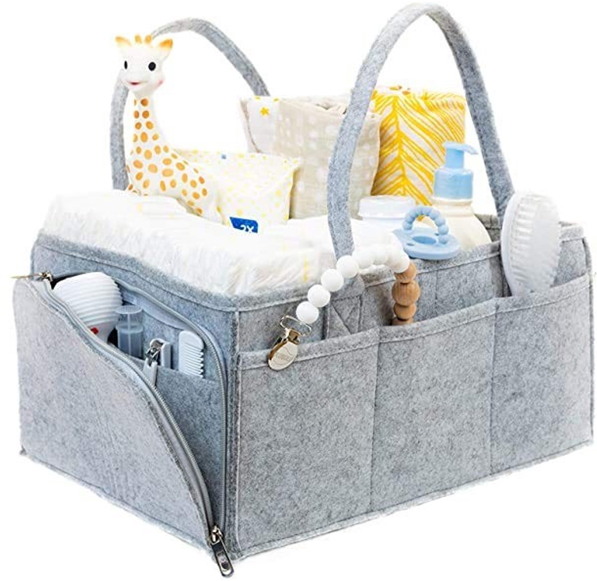 Omgoods - Draagbare Baby Diaper Organizer met Verstelbare Compartimenten