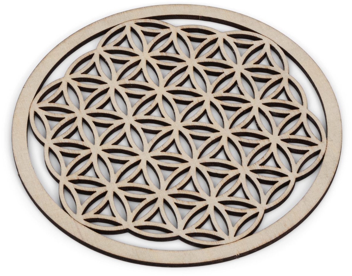 Omgoods - Flower of Life Kaarsenhouder - Set van 2