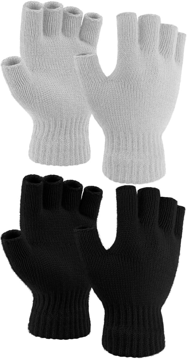 Omgoods - Dikke Kasjmier Vingerloze Handschoenen voor de Winter