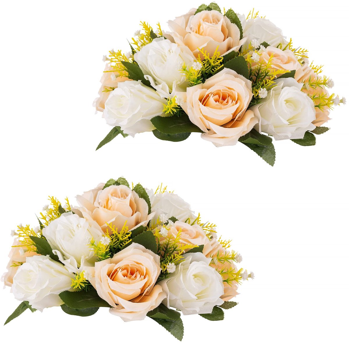 Omgoods - Set van 2 Kunstmatige Bloemenbollen voor Tafeldecoratie