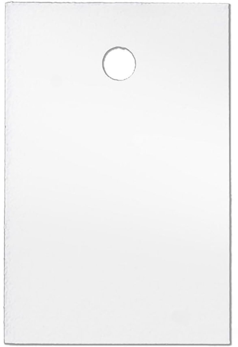 Omgoods - 1.000 Witte Kartonnen Labels met Gat 20x30mm