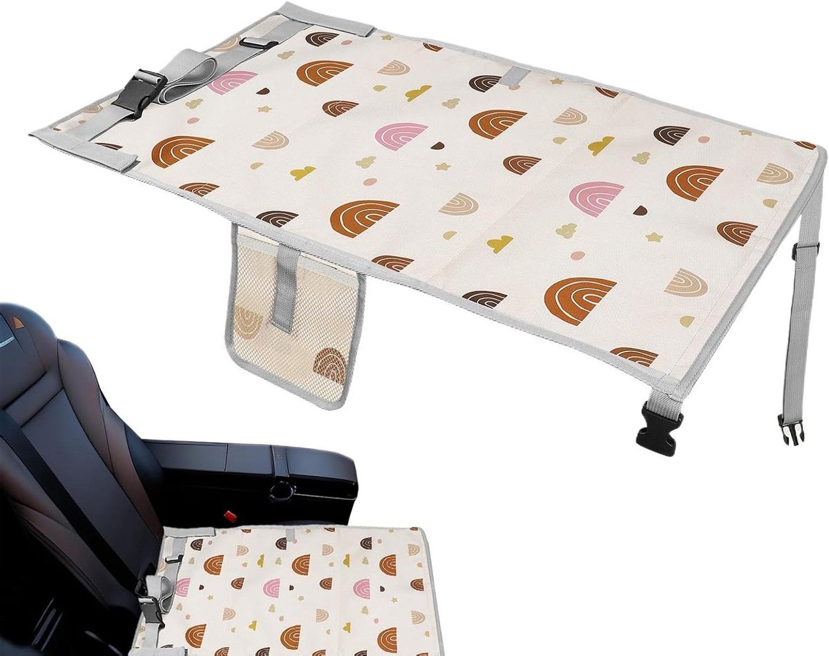 Peuter Vliegtuigbed - Reisbed Kinderen - Comfortabel Reizen - Waterdicht Materiaal - 76 x 44.5 cm - Meerkleurig