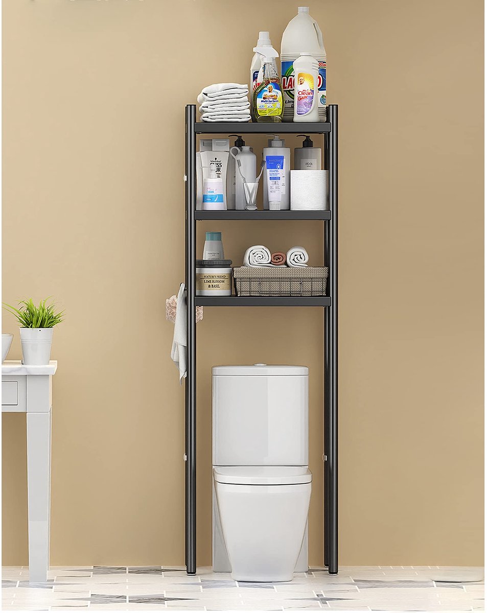 Omgoods - 3-laagse Badkamer Organizer met Ruimtebesparende Ontwerp