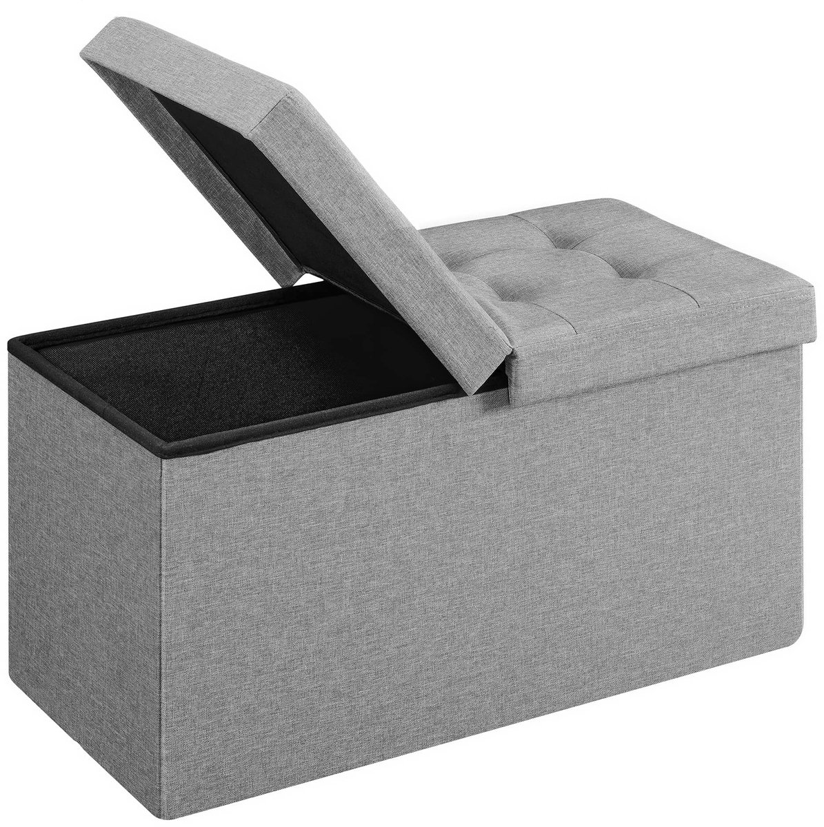 Omgoods - Opbergbox met Zitting en Vouwfunctie 38 x 76 x 38 cm