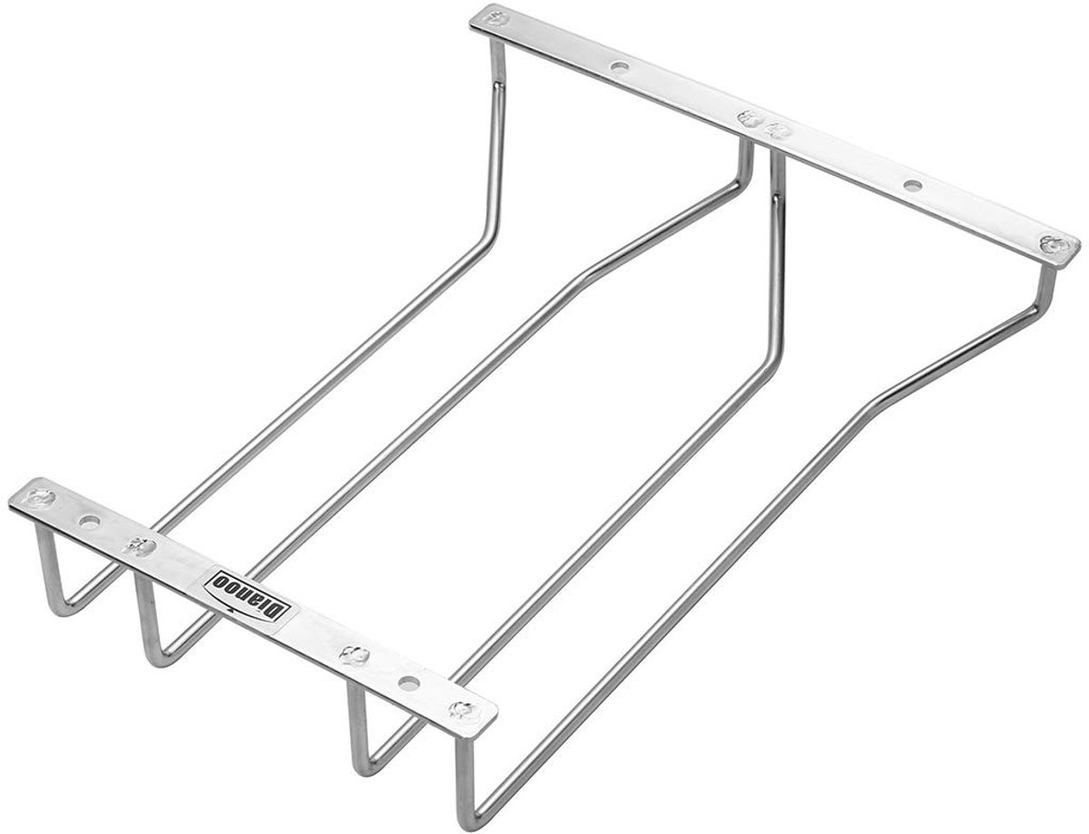 Omgoods - Wijnglazen Rek met 2 Rijen voor 27 cm Glazen