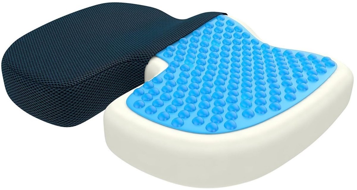 Omgoods - Ergonomisch Zitkussen van Traagschuim voor Drukverlichting en Comfort