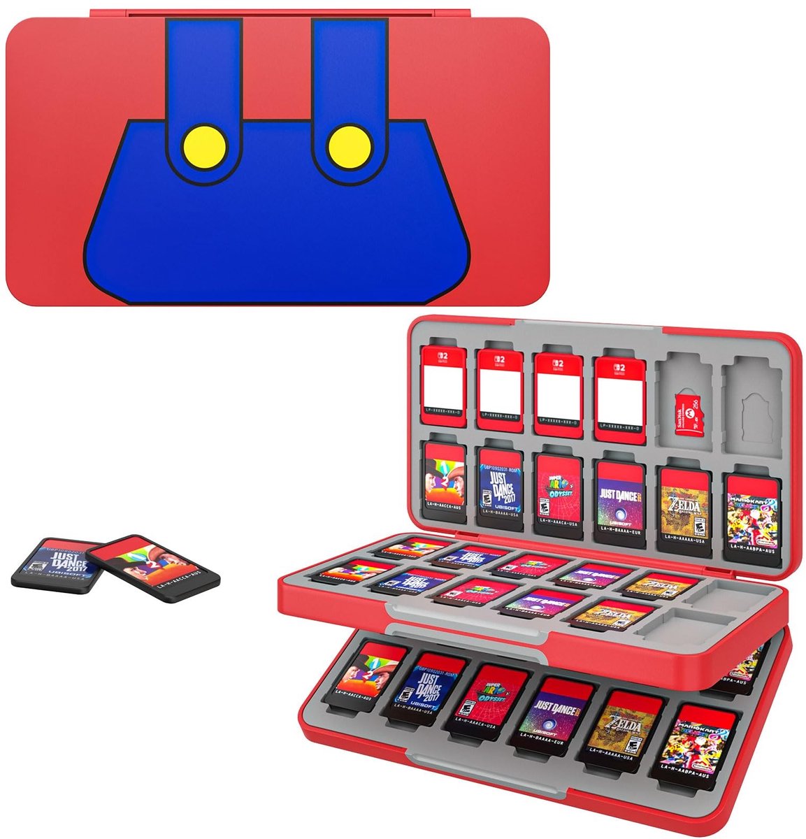 Omgoods - Gamekaarthoes voor Nintendo Switch - 48 Sleuven voor Gamekaarten