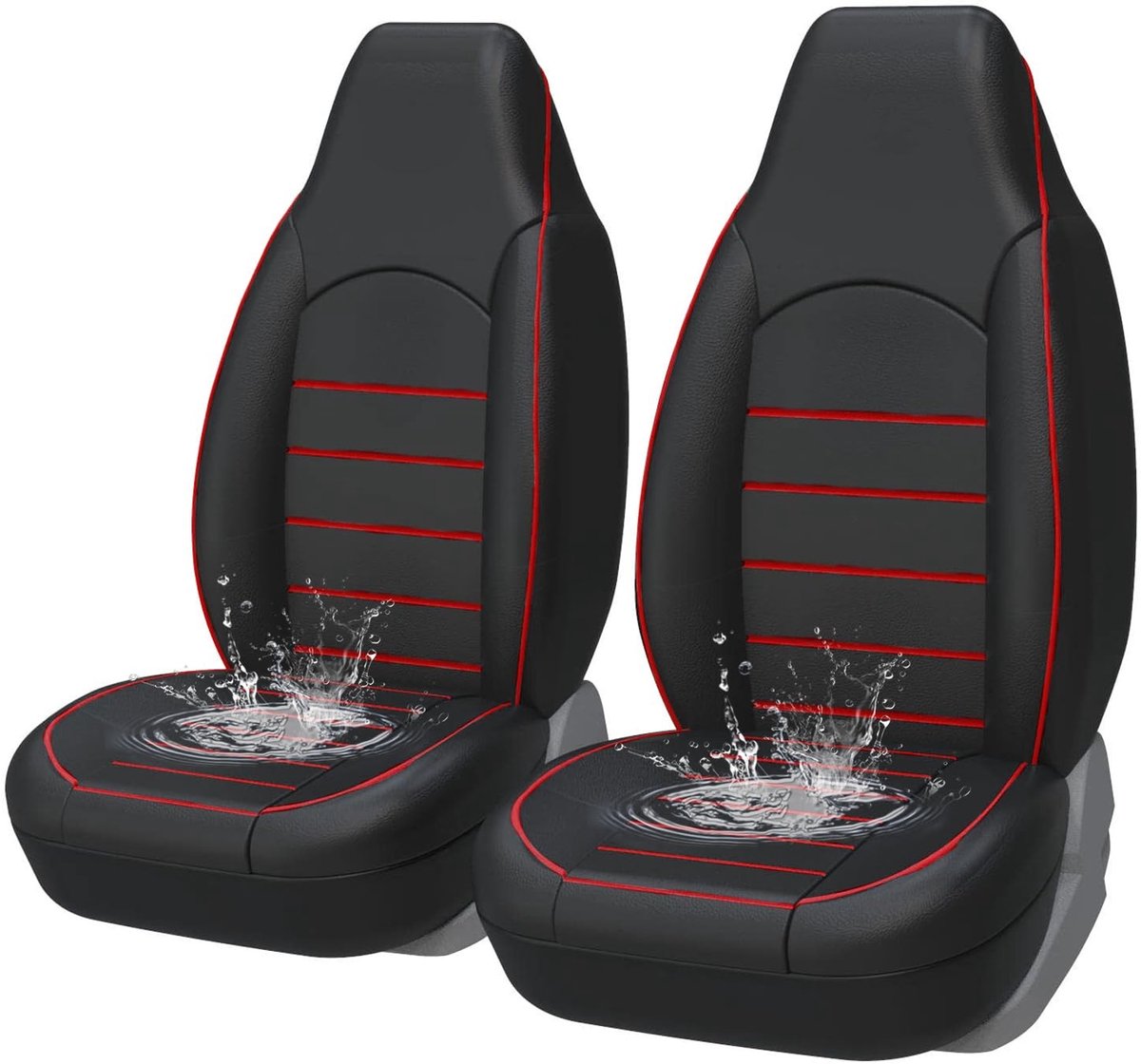 Omgoods - PU Leren Voorstoelhoezen voor Auto, 2 Stuks