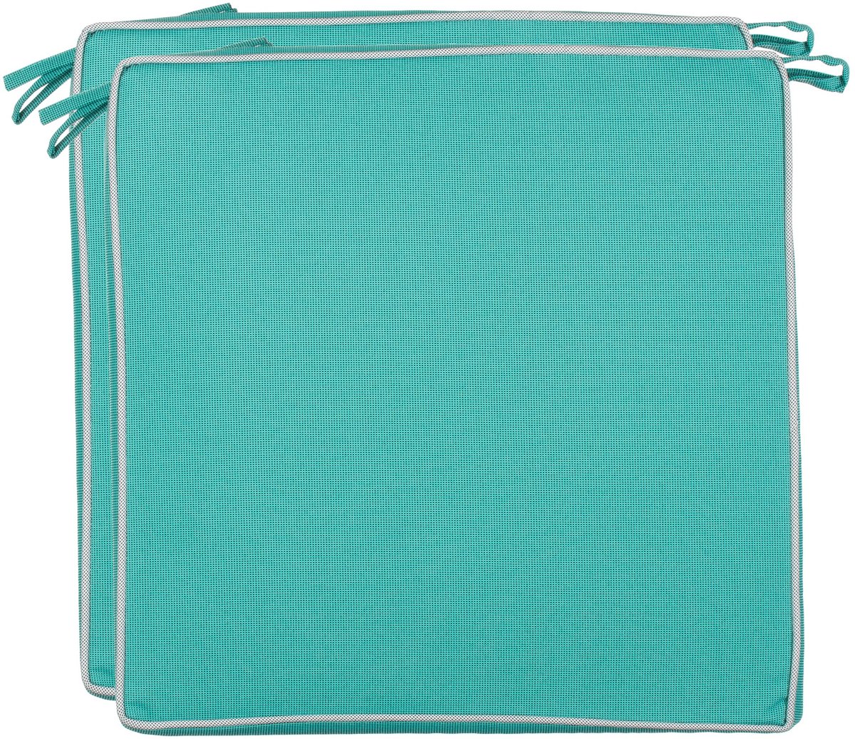 Omgoods - Set van 2 Water- en Vuilafstotende Tuinkussens 40 x 40 cm in Turquoise