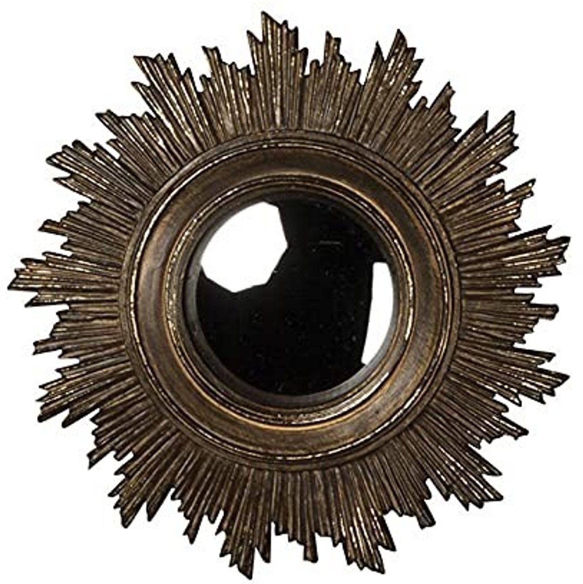 Omgoods - Convex Wandspiegel in Antieke Zonnevorm (18 cm)