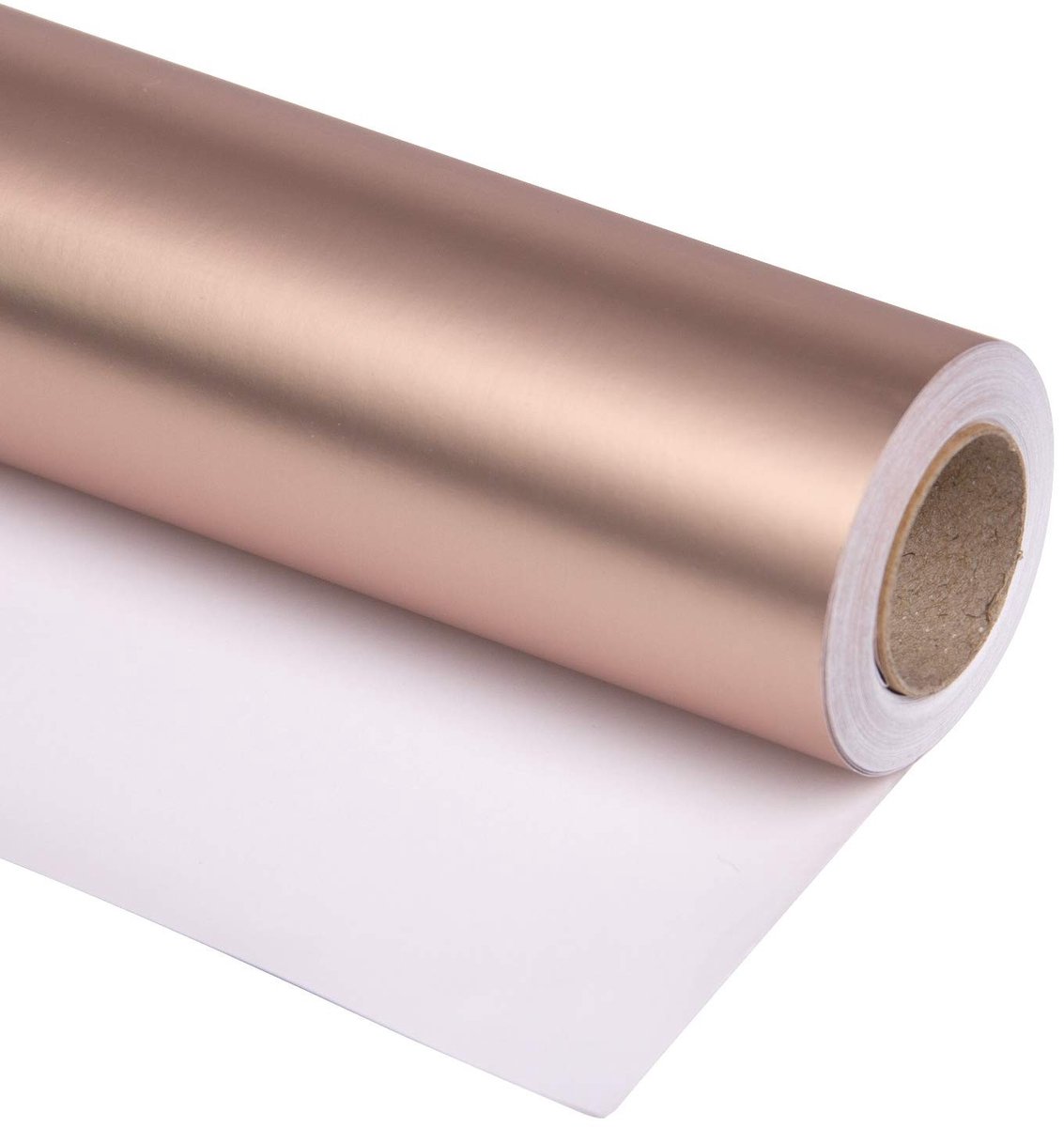 Omgoods - Matte Cadeaupapier in Koninklijk Roze Goud 76cm x 10m