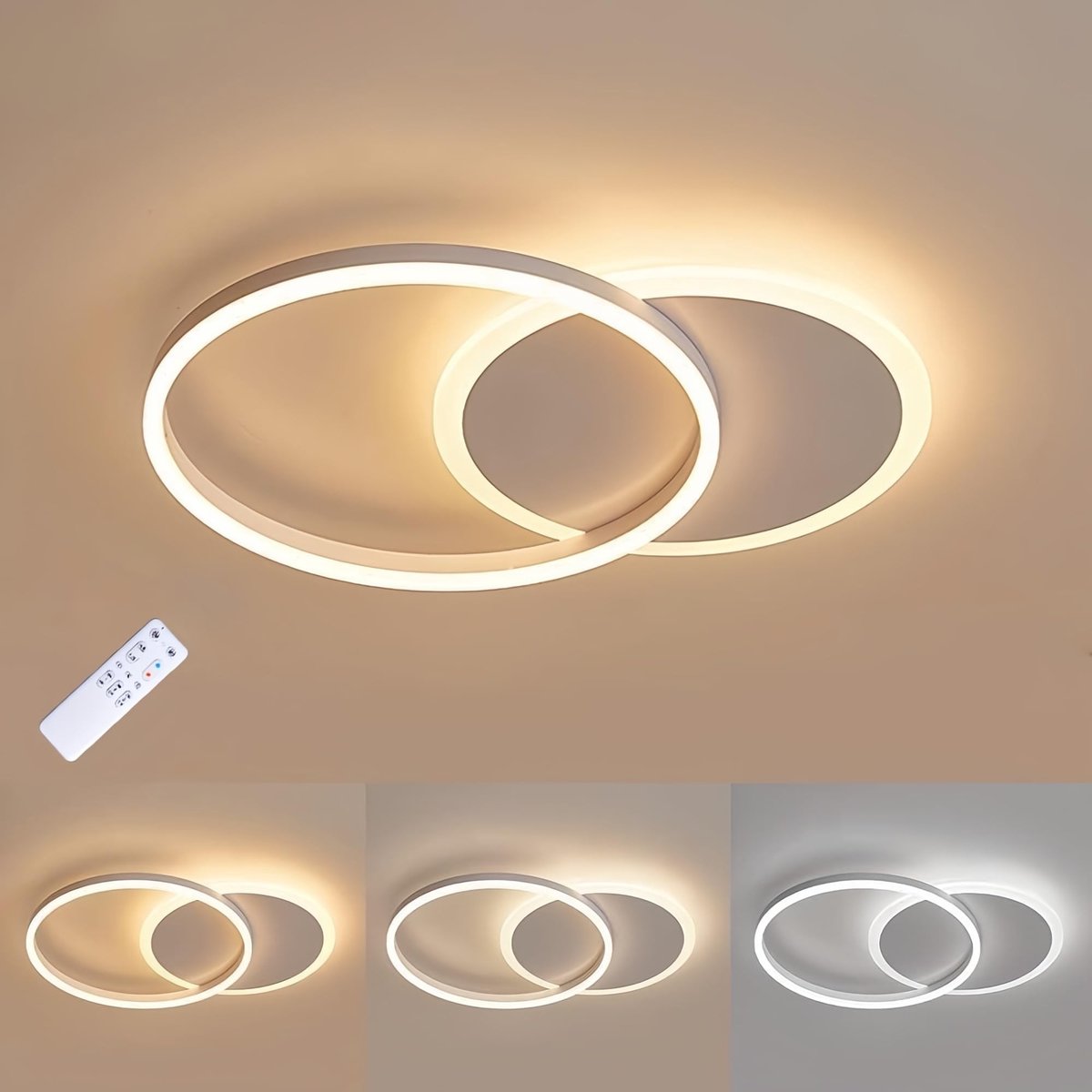 Omgoods - Dimbare LED Plafondlamp met Instelbare Lichtkleur (3000K - 6000K)