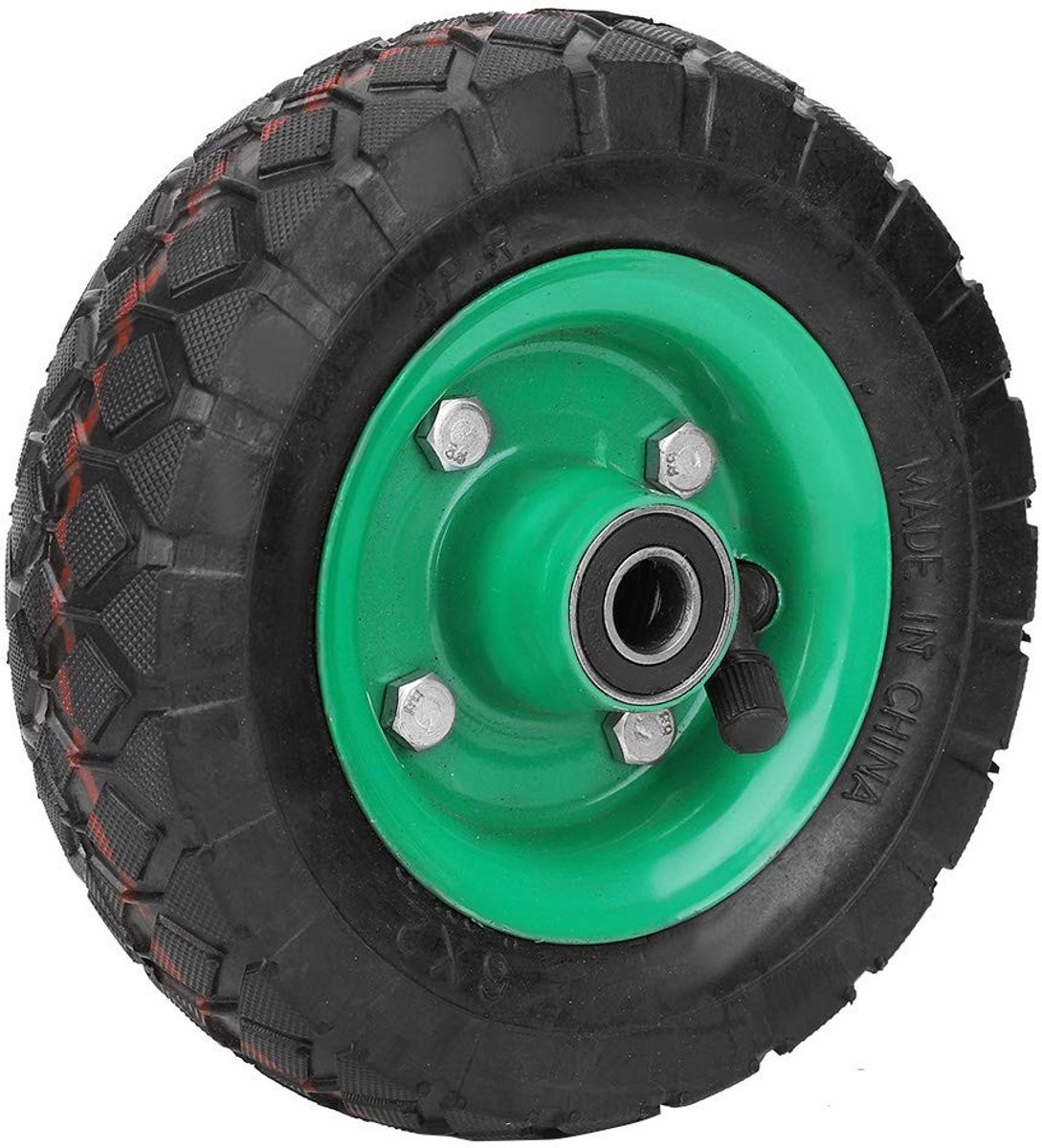 Omgoods- Opblaasbare Banden 6 Inch - Industriële Trolleybanden - Luchtband - Draagvermogen 250 kg - Antislipprofiel - Precisielagers - Luchtbanden
