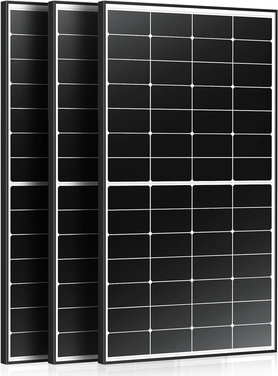 Zonnepaneel Set - PV Module - Energie Opwekken - Monokristallijn Silicium - 1354 x 767 mm - Zwart