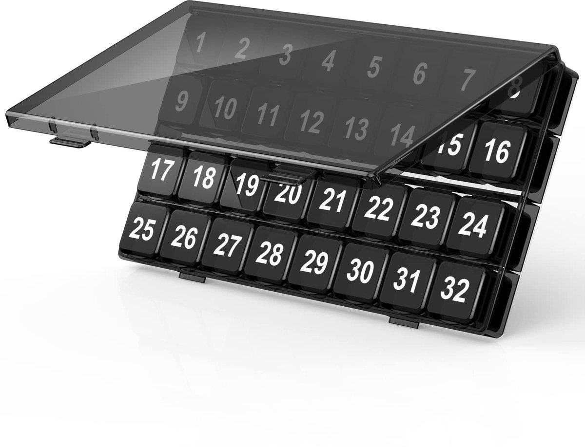 Omgoods - Pillendoos voor 30 Dagen met 30 Compartimenten