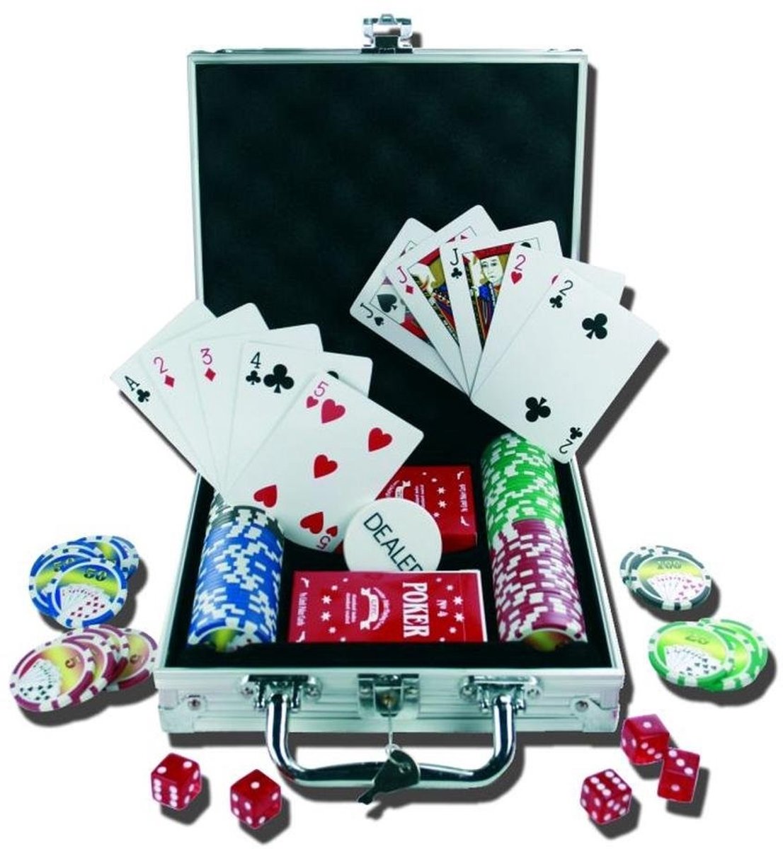 Omgoods - Poker Set met 100 Chips