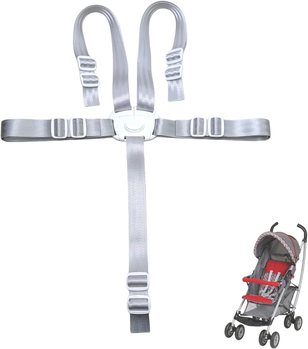 SnelShoppen - Veiligheidsgordel voor Kinderstoel, Hoge Stoel Veiligheidsgordel, Universele Autostoelriem voor Kinderwagens, Baby Veiligheidsriem, 1 St