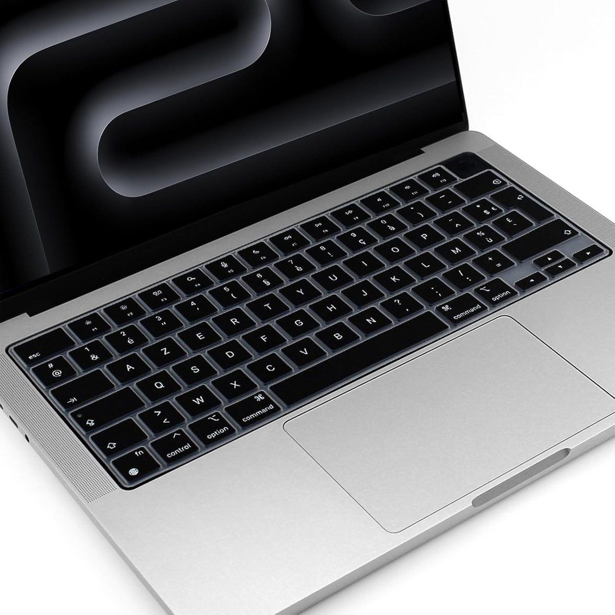 SnelShoppen - Keyboard Cover Skin 2024 MacBook 14 inch 16 inch M4 Pro/Max Chip A3112 A3185 A3401 A3186 A3403 UK/EU Layout Silicone Franse Toetsenbordb