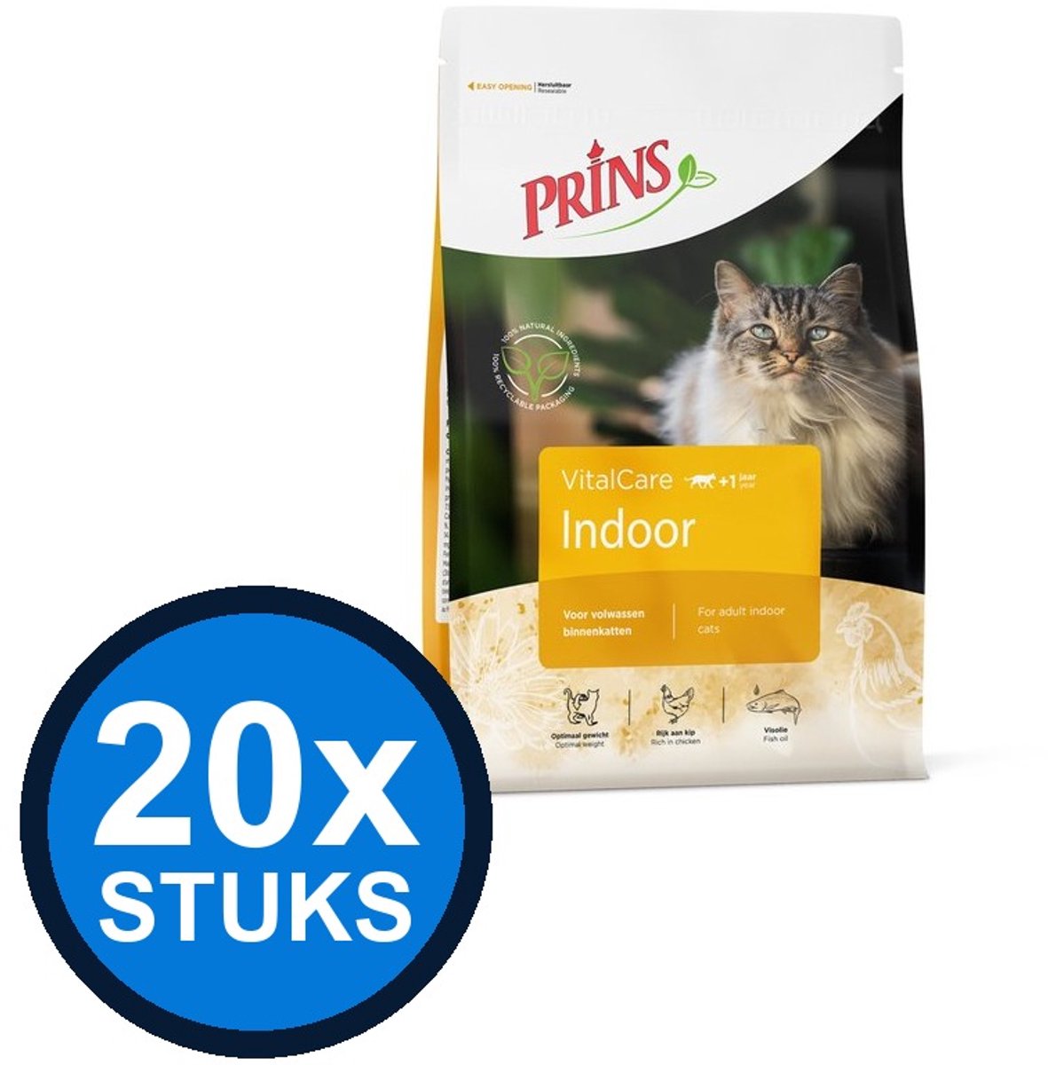 20x Prins - VitalCare indoor 400gr - Kattenvoer - 400 g