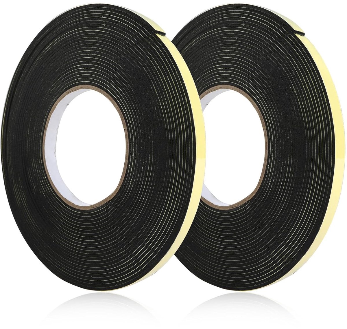 SnelShoppen - Window Insulation Tape, 2 Rollen, Zelfklevende Foam Sealing Tape, Geluids- en Warmte-isolatie, 10 mm x 2 mm, 10 m voor Deuren en Ramen