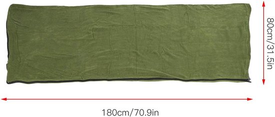 Sleeping Bag - Outdoor Camping Hiking Envelope - Portable Polar Fleece - Anti-Pilling - Lichtgewicht en Comfortabel van Merkloos — afbeelding 5