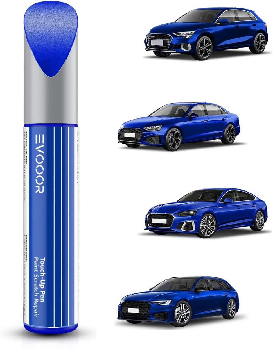 SnelShoppen - Moonlight Blue Pearl Krassenverf voor Auto, Snelle en Eenvoudige Reparatie Oplossing, 15ml, Voor Audi, Krasherstel, Roestpreventie