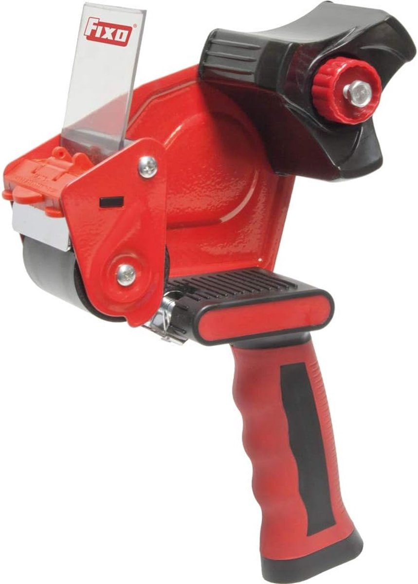 SnelShoppen - Fixo Metal Dispenser voor Tape, Ergonomische Handgreep, Geschikt voor Verpakking en Klussen, Hoogwaardige Kwaliteit, Perfect voor Thuis