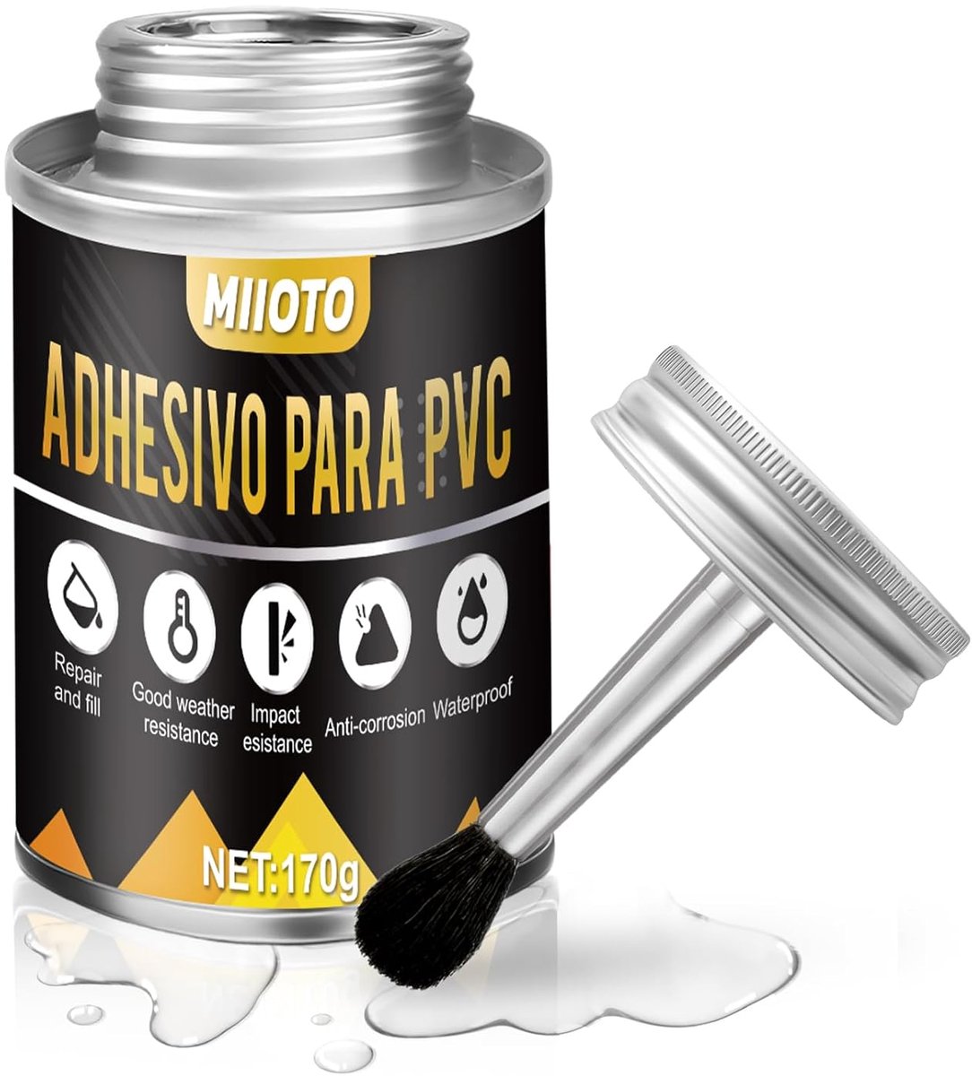 SnelShoppen - PVC Lijm voor Reparatie, Zwembad Patches, Opblaasbare Luchtbedden, Waterbed, Speelgoed, Zwemring, 170g - Onderwater en Buitengebruik
