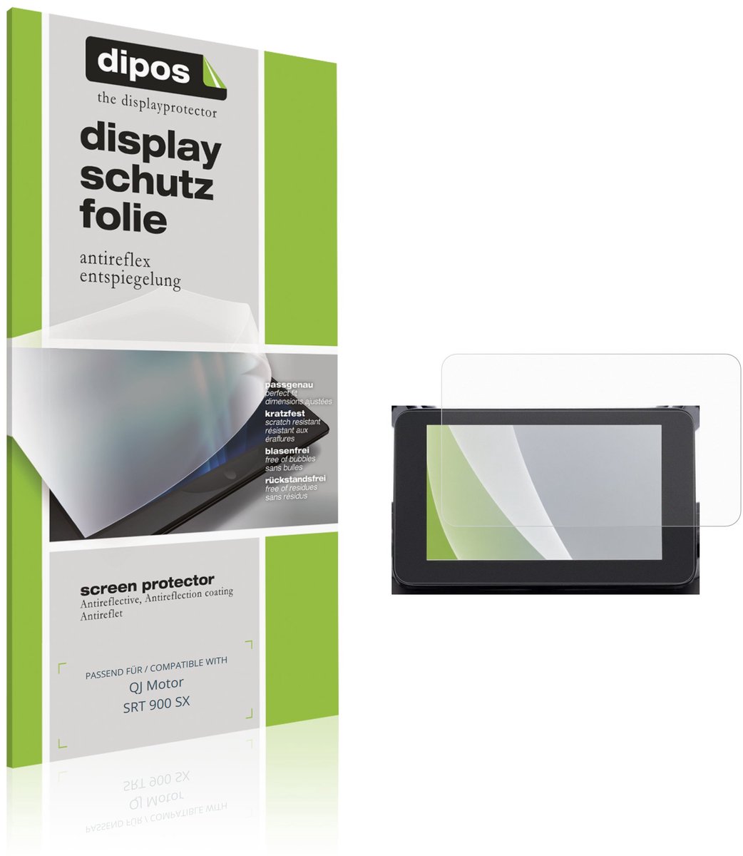 dipos – 2x Matte Beschermfolie geschikt voor QJ Motor SRT 900 SX | Krasbestendige & antireflecterende Screenprotector Ultra-Thin