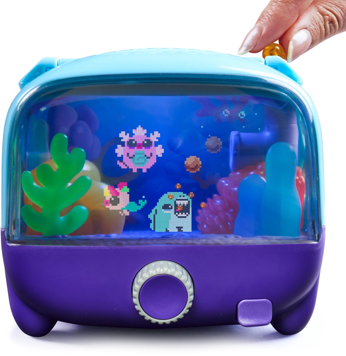 Bitzee - Aquarium Interactief Aquarium met Digitale Huisdieren - 30 Virtuele Zeedieren, Groot Display en LED-lampjes — afbeelding 2