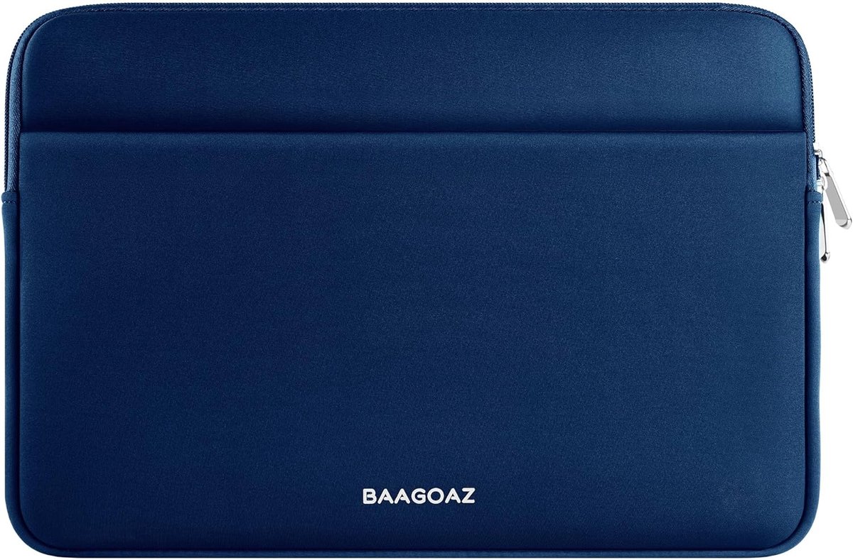 SnelShoppen - 14 Inch Laptop Sleeve Case voor PC Notebook Chromebook Ultrabook - Donkerblauw Universeel en Slim Design