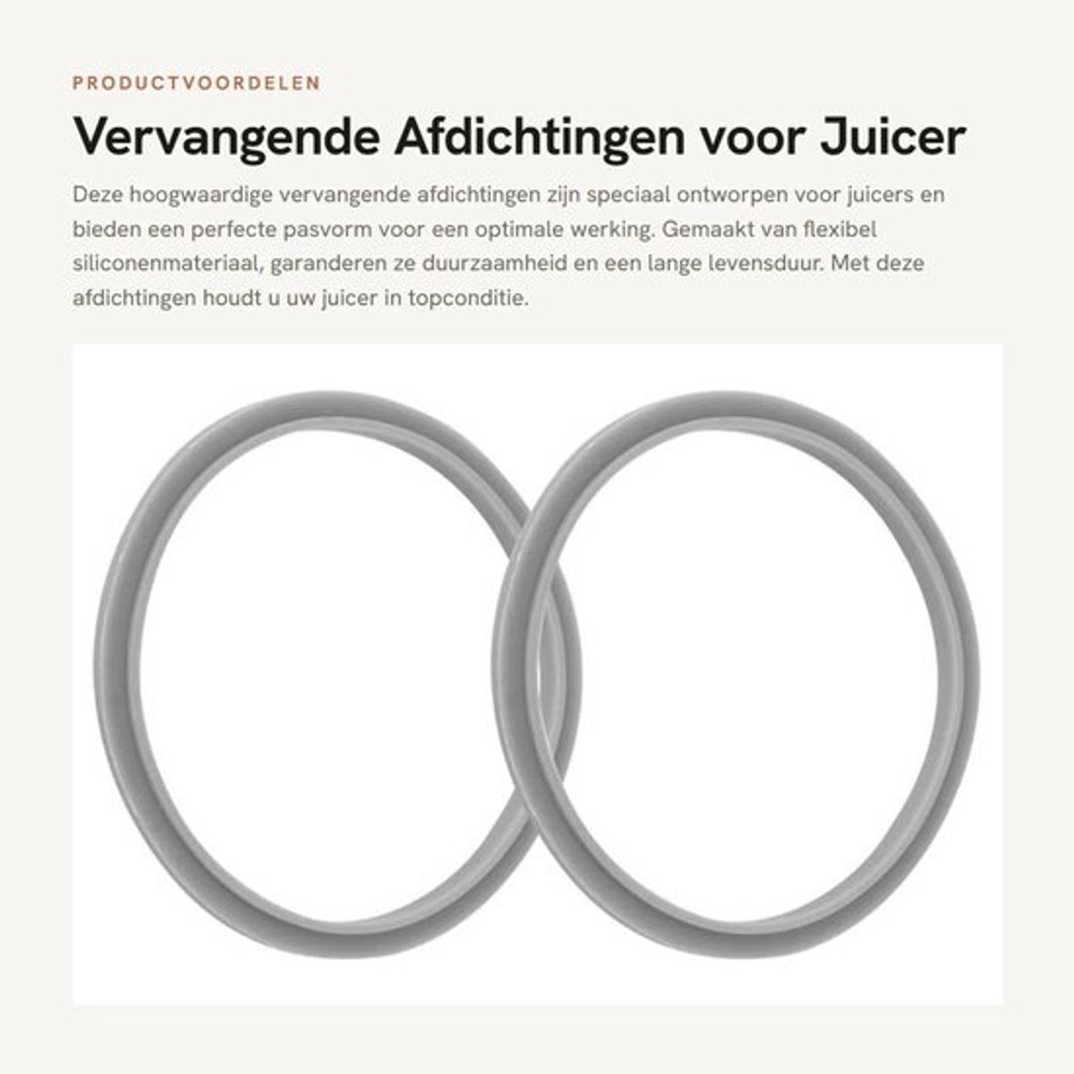 Rubberafdichting Flexibel Siliconenmateriaal - Vervangende Afdichtingen - Geschikt voor Nutri 900W Juicer - Duurzaam - Tevredenheidsgarantie - Voorkomt Lekkage - Juicerafdichting