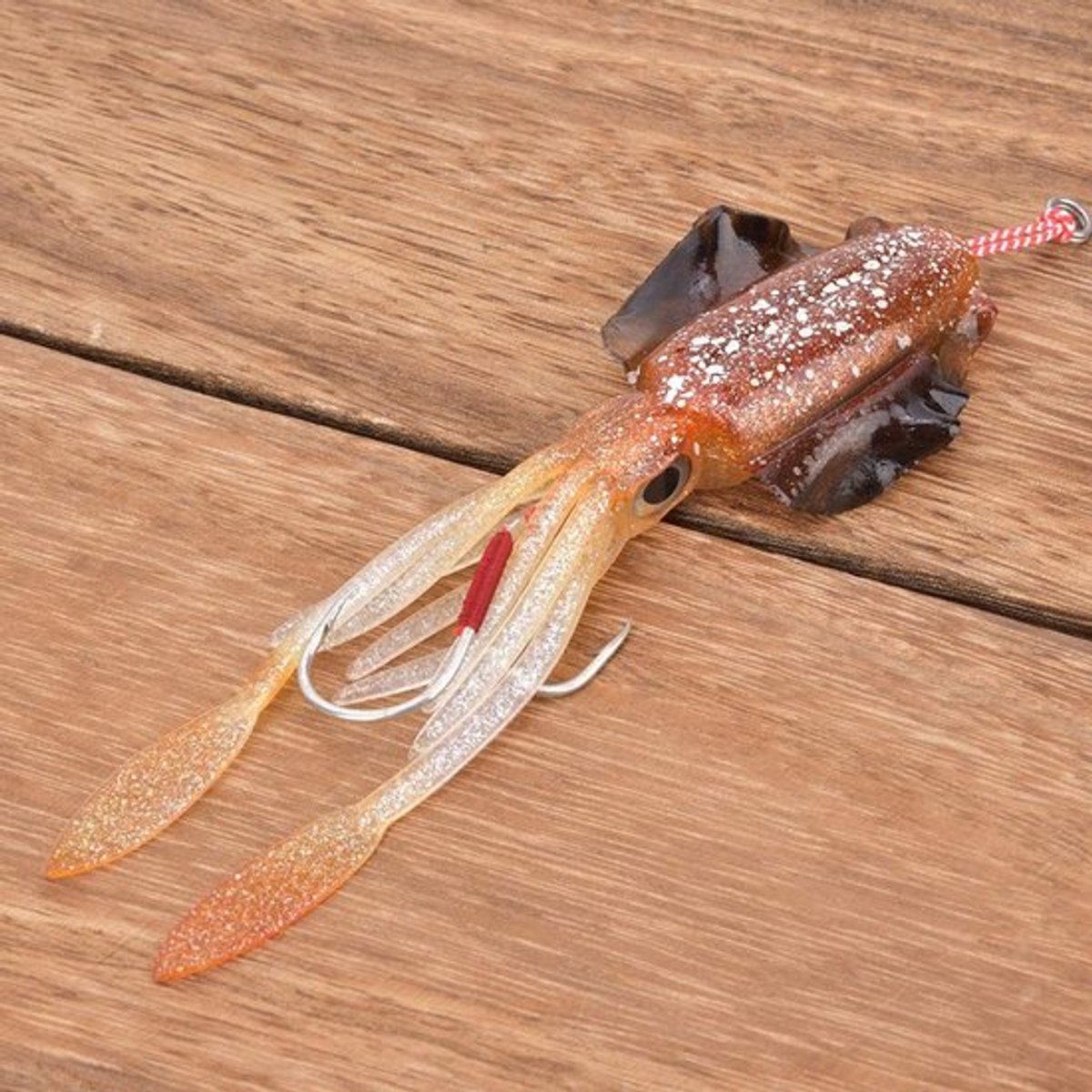 Kunstaas Zacht - UV-Octopus met 3D-Ogen - Realistisch Visaas - PVC Materiaal - Totale Lengte 15,3 cm - Gewicht 60 g