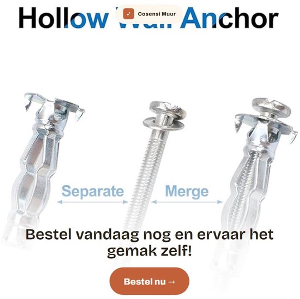 Muuranker Heavy Duty - 21 stuks M4*32 - Koolstofstaal - Roestbestendig - Eenvoudig te installeren - Stevige structuur - Schroeven