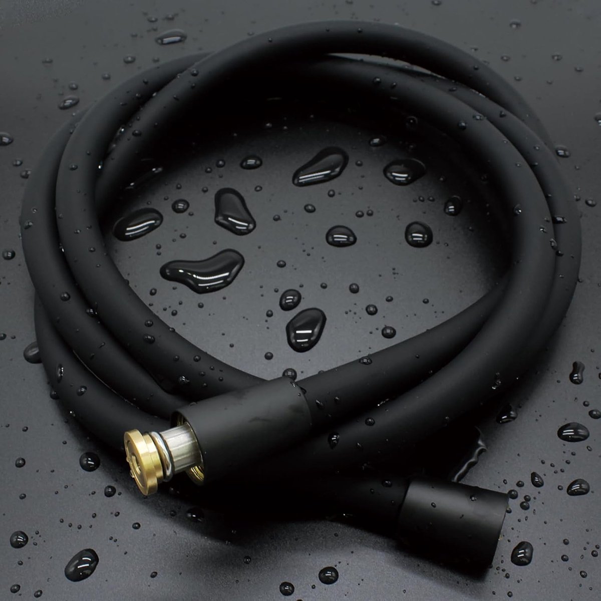 SnelShoppen - Ultra Zachte Silicone Douche Slang 150 cm - Anti-Kink Vervangingsslang voor Douchekop, Bidet, Huisdieren, RV, Zwart