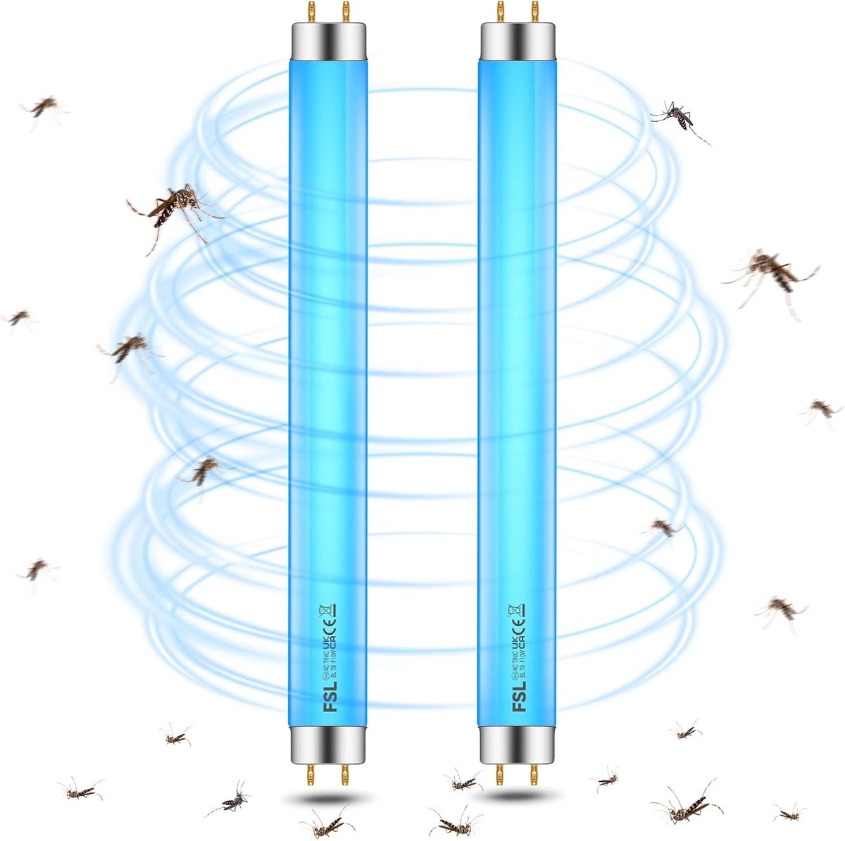 SnelShoppen - BL T8 F10W Vervangingsbuis 13 Inch UV Lamp 365nm Voor Elektronische Insectenbestrijders - Ideaal Voor Tuin, Camping, En Binnengebruik