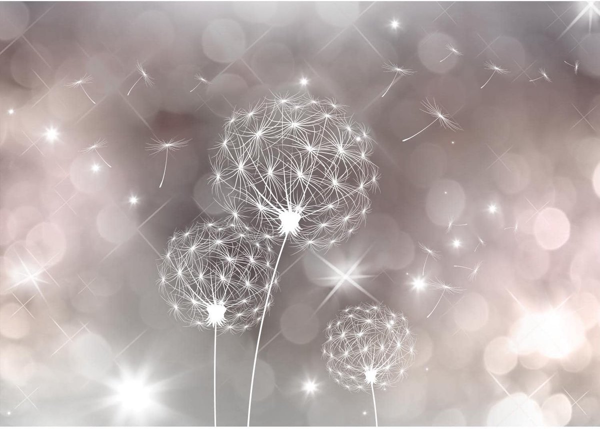 SnelShoppen - Wanddecoratie Dandelion XXL 352 x 250 cm - Non-woven Fotobehang voor Woonkamer, Slaapkamer, Kantoor en Hal - Moderne Wandbekleding - 100