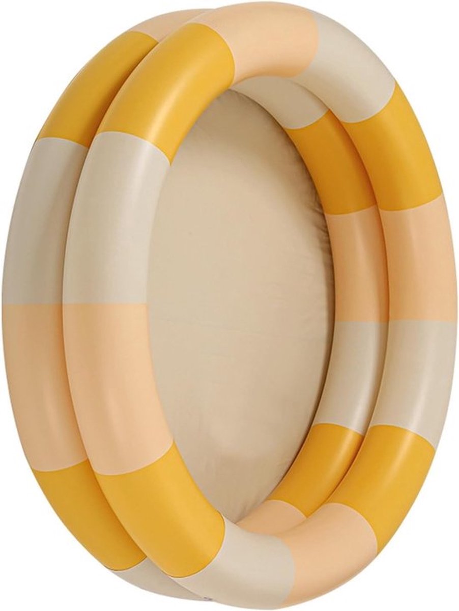 Kinderbadje Retro Stijl - Opblaasbaar Zwembad - Ruimtebesparend - Waterdicht - Niet-giftig Materiaal - Felle Kleuren