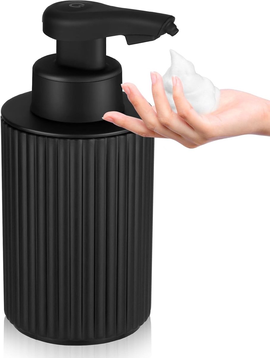 SnelShoppen - Automatische Zeepdispenser Elektrisch Sensor Zeepdispenser Met Sensor Voor Badkamer Keuken Kantoor USB Zwart - Touchless Foam Dispenser