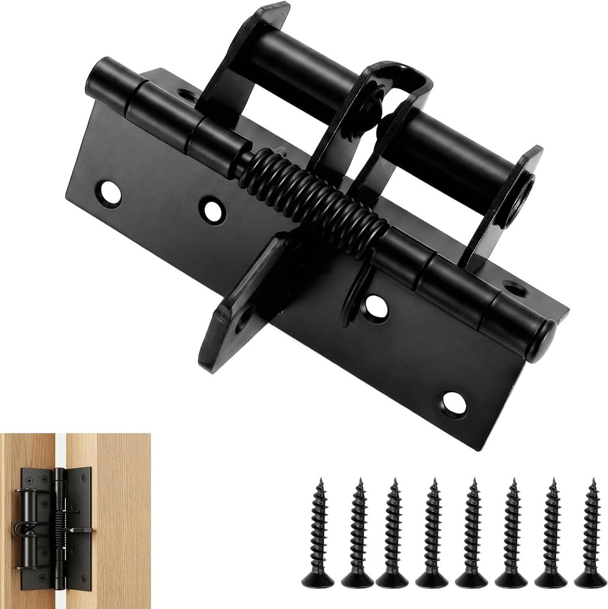 Inklapbare scharnieren voor kastdeuren, 4 stuks, ideaal voor keukenkasten, kledingkasten en meubels, automatisch sluitend en stil in gebruik