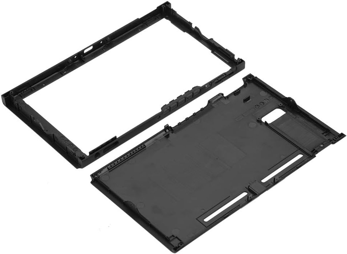SnelShoppen - Vervangende Top en Onder Behuizing voor Console - Ergonomisch, Ventilatie Ontwerp, Transparant, Anti-kras, Zwart - Perfect voor Gamers