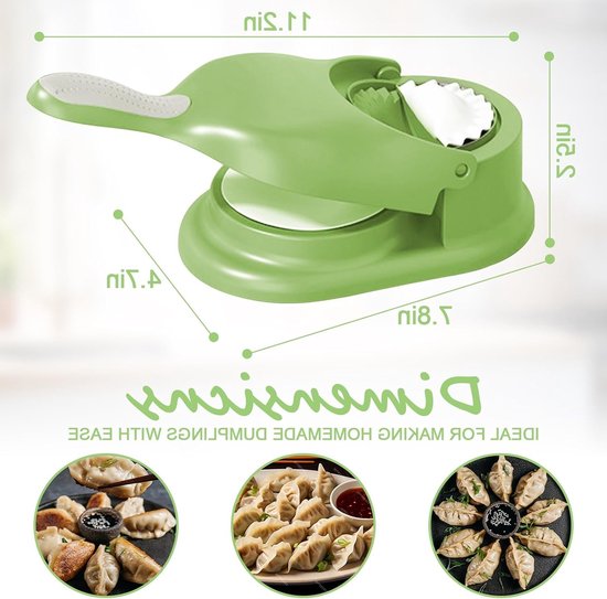 2 in 1 Dumpling Machine voor het Maken van Dumplings, Ideaal voor Keuken, Restaurant en School, Eenvoudig en Efficiënt Dumpling Mould Systeem — afbeelding 5