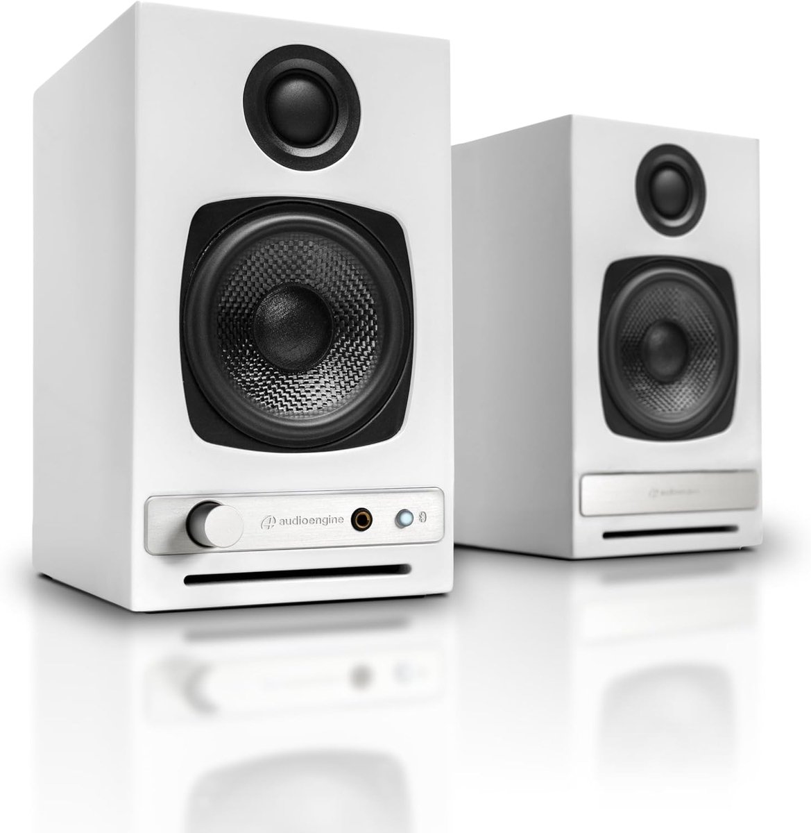 SnelShoppen - Draadloze Bluetooth Speakers - 60W Powered Computer Speakers voor Desktop Monitor en Home Muzieksysteem - aptX HD, AUX, USB, RCA, 24-bit