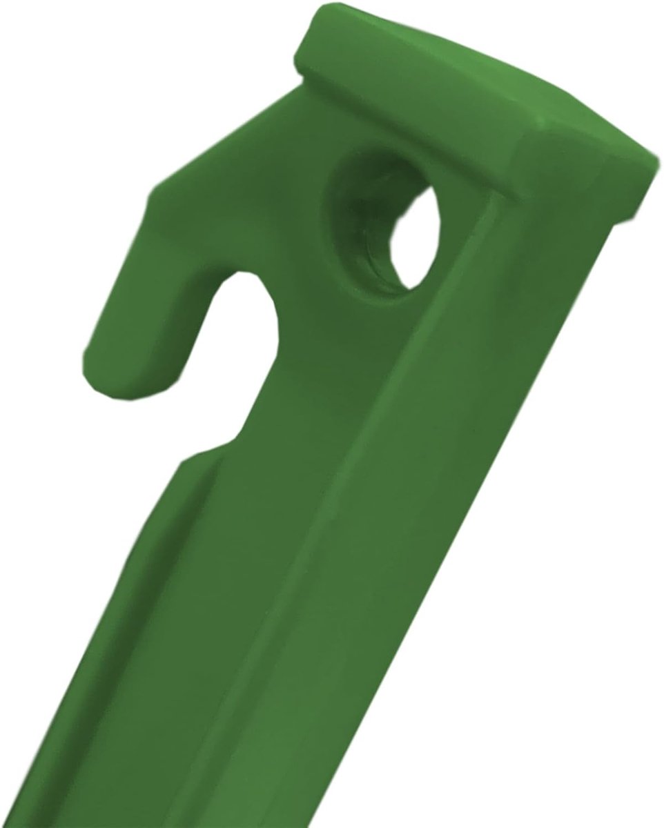 SnelShoppen - 24 Stuks 230mm Plastic Tent Pegs - Tuin & Camping Stake - Sterke, Robuuste Haringen in Groen - Ideaal voor Tent, Caravans, Feest en Buit